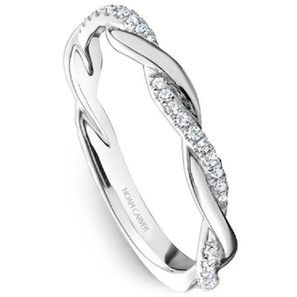 Noam Carver Two-Tone Twist Diamond Wedding Band