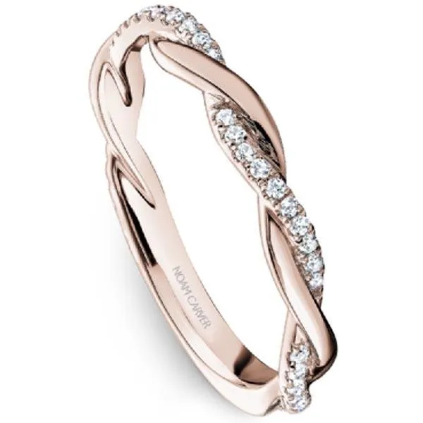 Noam Carver Two-Tone Twist Diamond Wedding Band