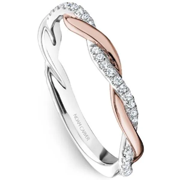 Noam Carver Two-Tone Twist Diamond Wedding Band