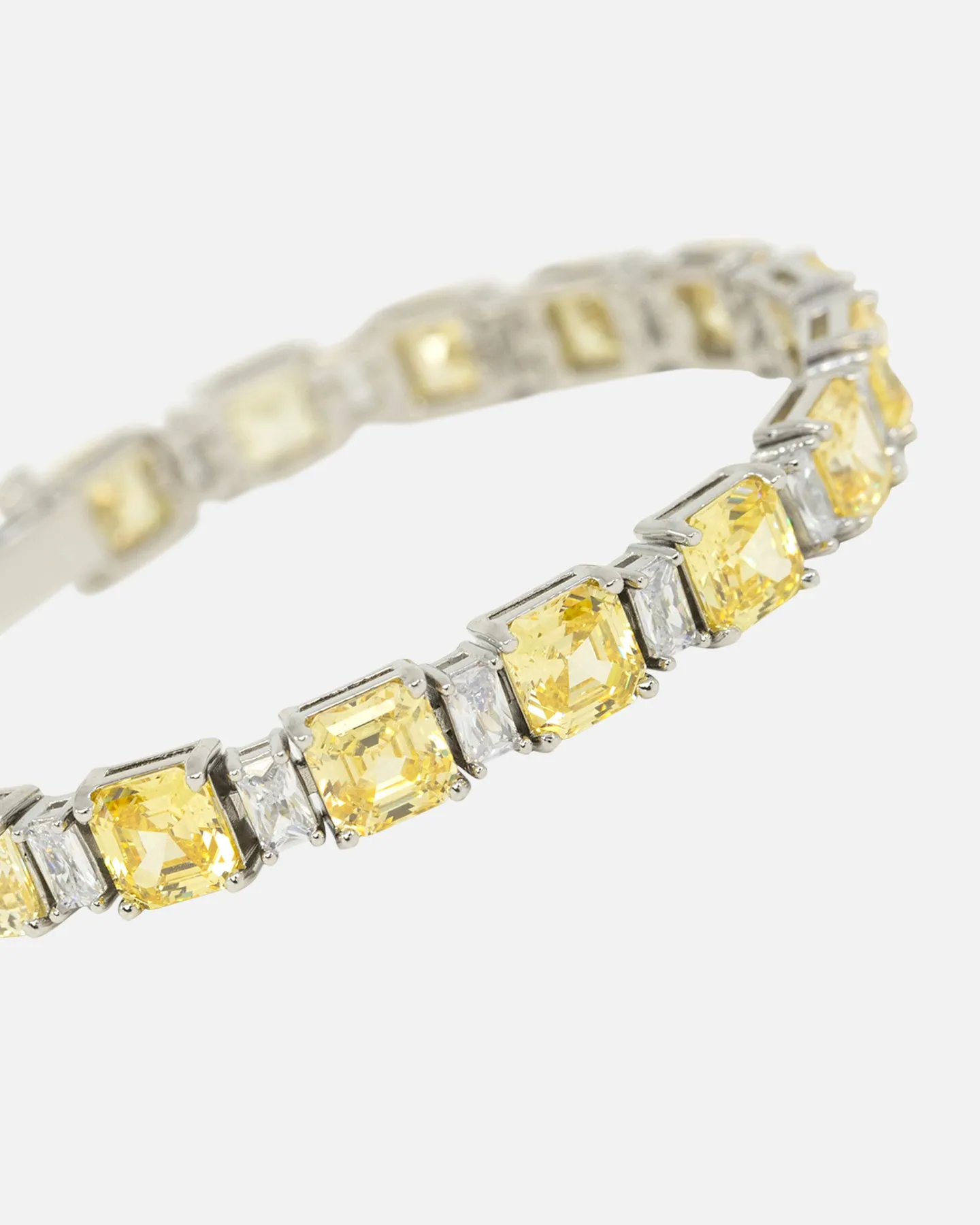 NXS Marcus Duo Stone Bracelet Citrine/Iced White Gold