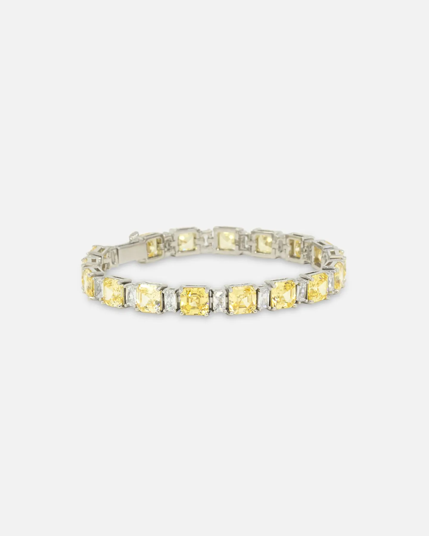 NXS Marcus Duo Stone Bracelet Citrine/Iced White Gold