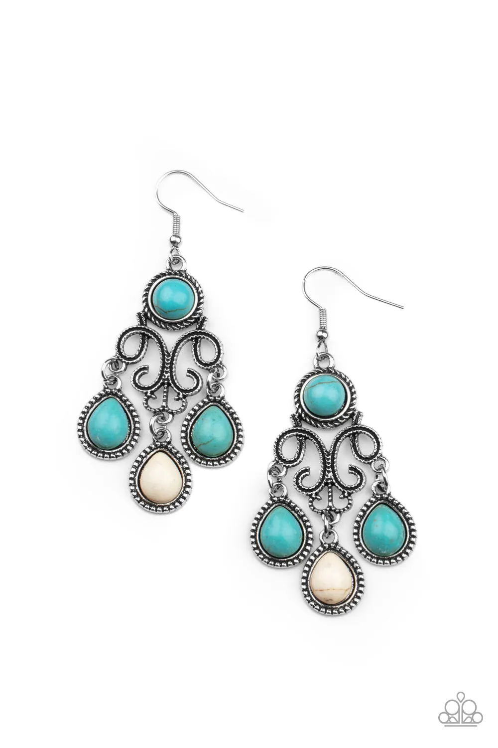 Open Door Jewelry - Canyon Chandelier - Multi Earrings - Paparazzi Accessories