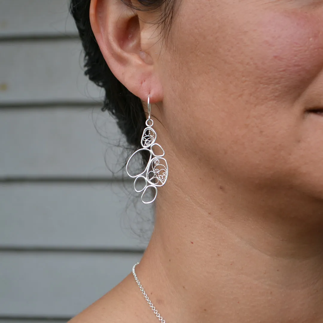 Organic Filigree Earrings