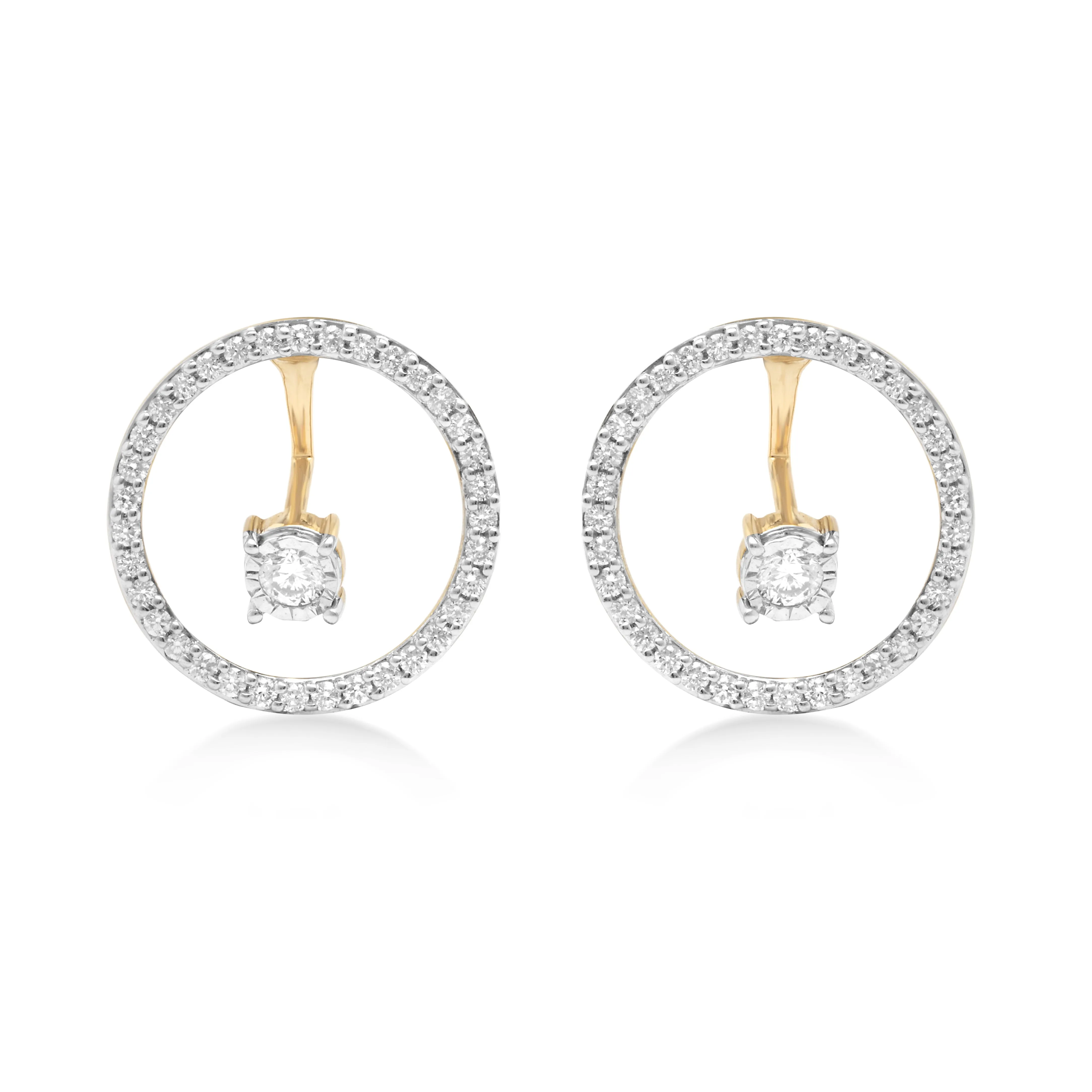 Oscillating Diamond Earrings