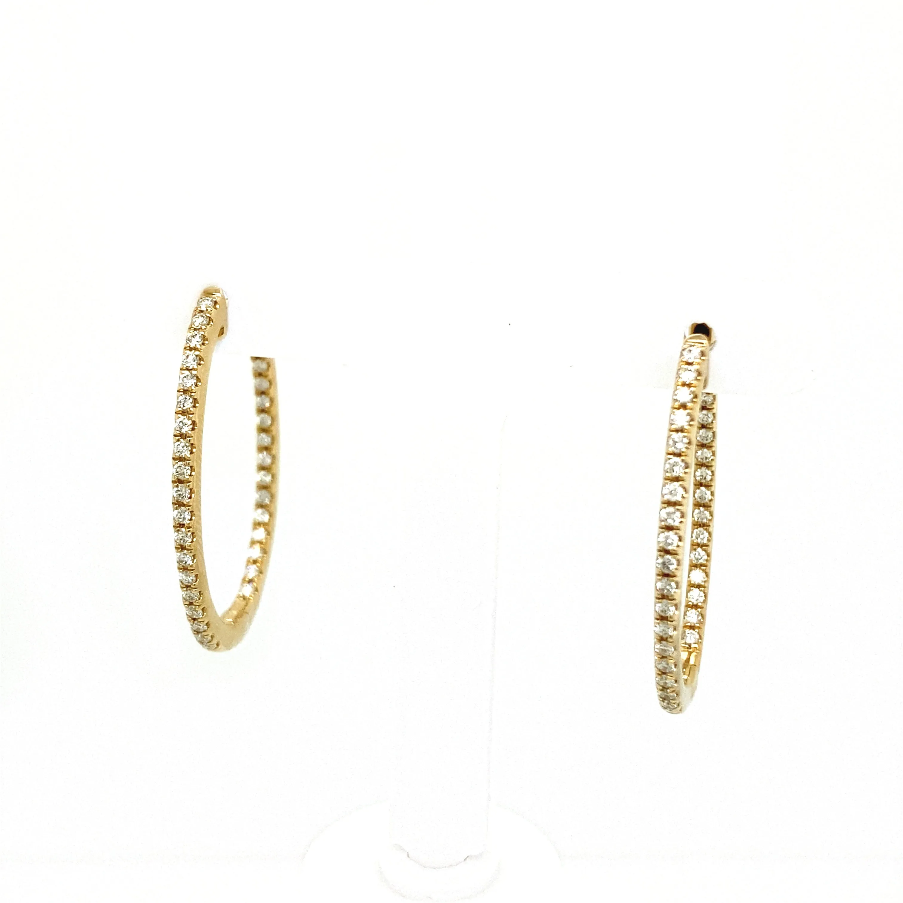 Oval In & Out Hoop Earrings