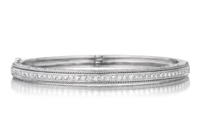 Penny Preville Large Engraved Stacking Bangle Bracelet