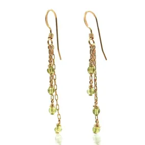 Peridot Earrings with Gold Filled Ear Wires