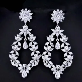 "Addison" - Cubic Zirconia Bridal Earrings