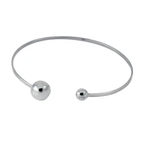 "Orbit" Sterling Silver Open Cuff Bangle