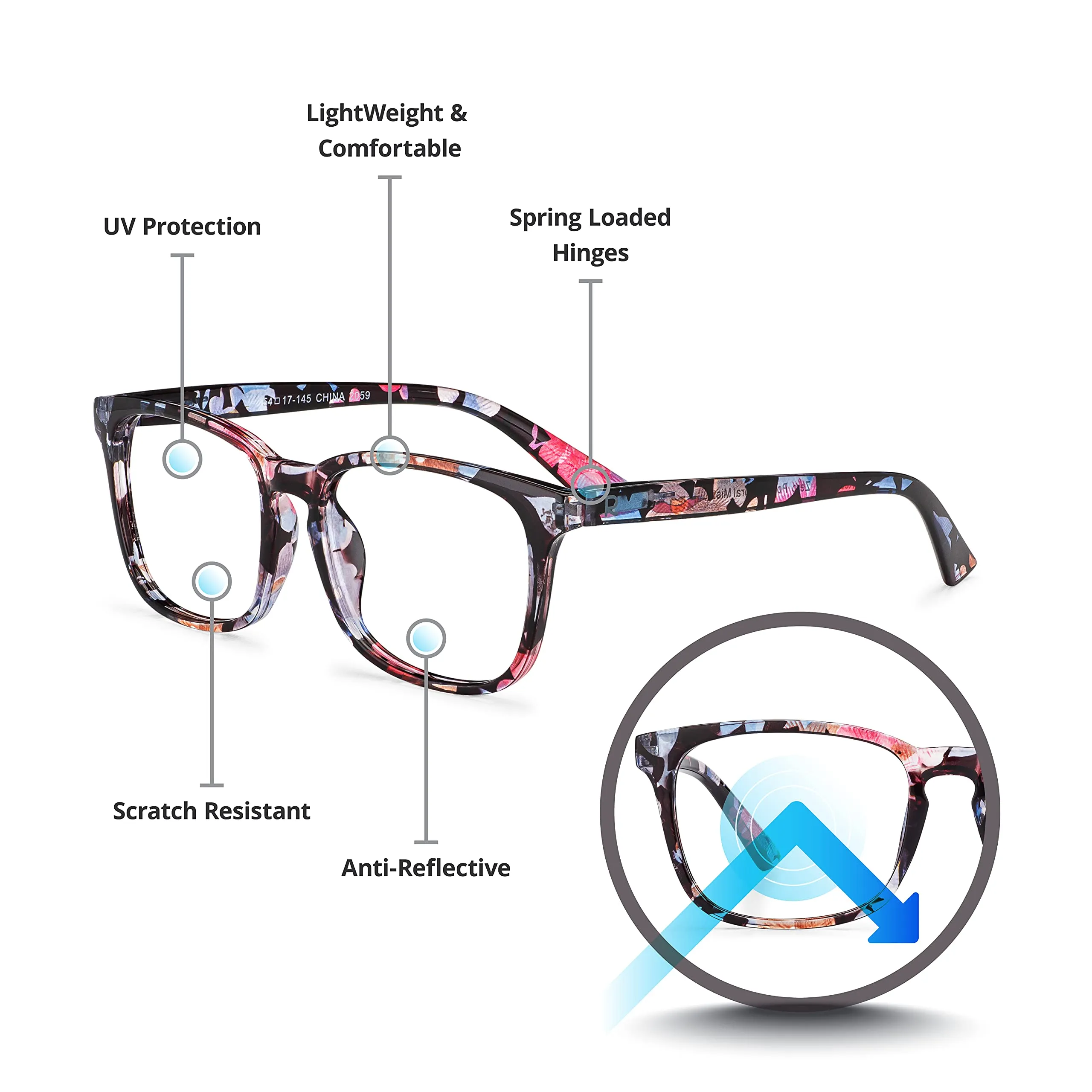 Readerest blue-light-blocking-reading-glasses-floral-3-00-magnification