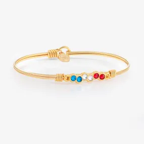 Red, White & Blue Starlight Bangle Bracelet