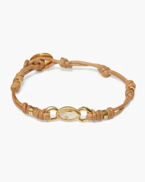 Reina Single Wrap Bracelet in Citrine | Citrine