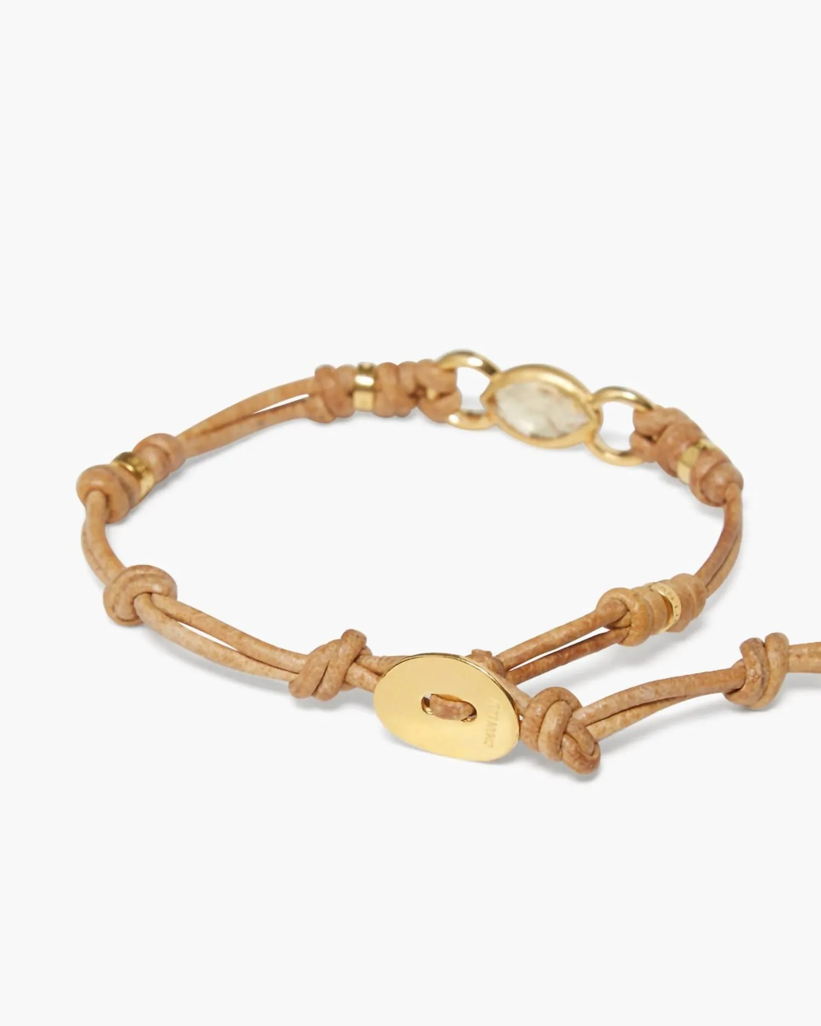 Reina Single Wrap Bracelet in Citrine | Citrine