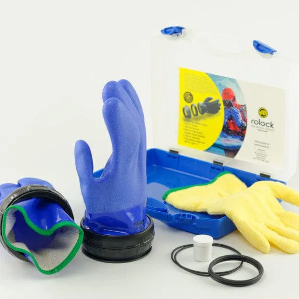 RoLock 3 with Blue PVC Gloves & Removable Inner Lining