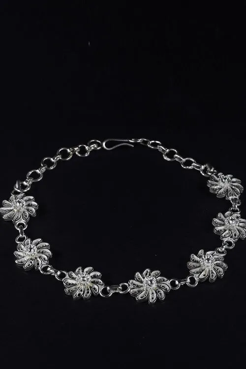 Silver Linings "Chakri" Silver Filigree Handmade Bracelet