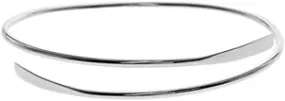 Silver Open Spiral Bangle