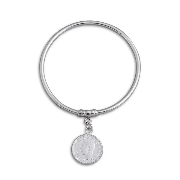 SIXPENCE COIN BANGLE