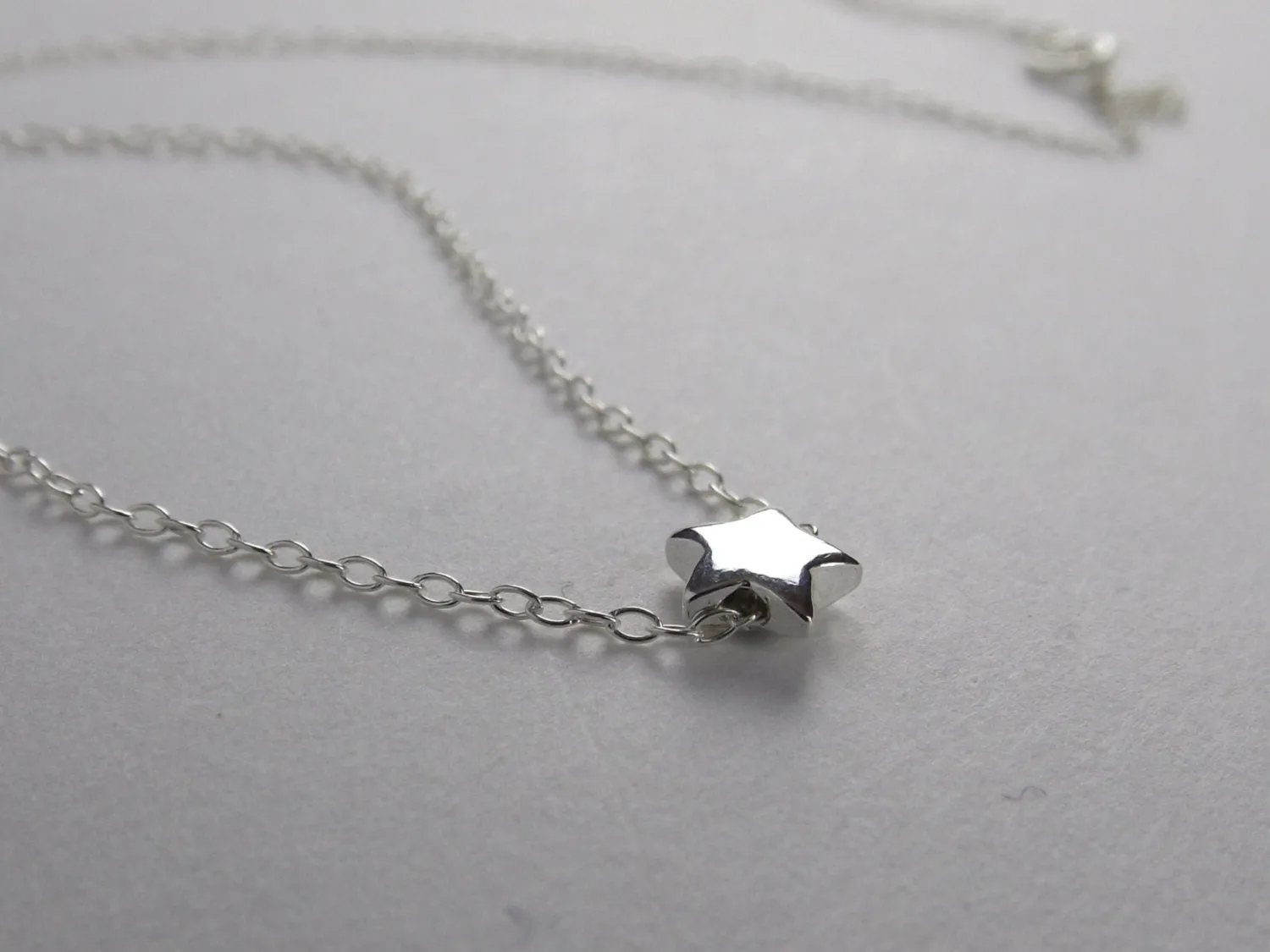 Star Necklace, Tiny Star Necklace, Sterling Necklace, Tiny Necklace, Dainty Necklace, Modern Necklace, Minimalist Star Necklace, Star