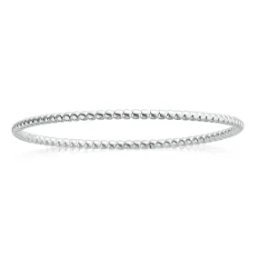 Sterling Silver 65mm Ball Bangle