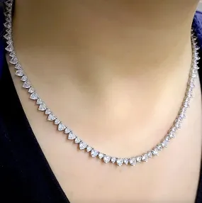 Sterling Silver Cubic Zirconia Necklace