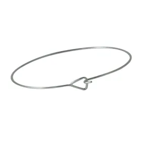 Sterling Silver Triangle Thin Bangle Bracelet Slim