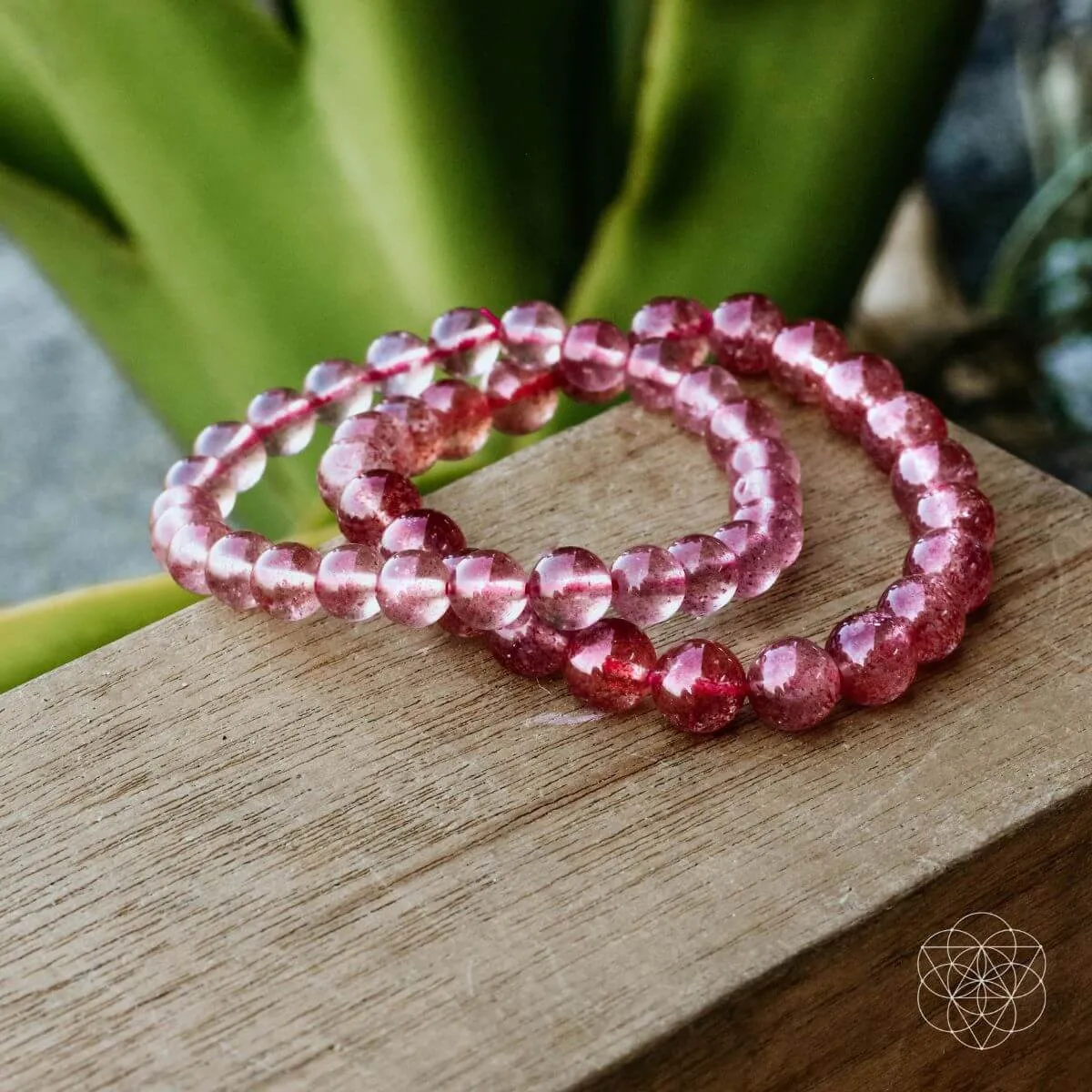 Strawberry Quartz Emotional Healing Bracelet