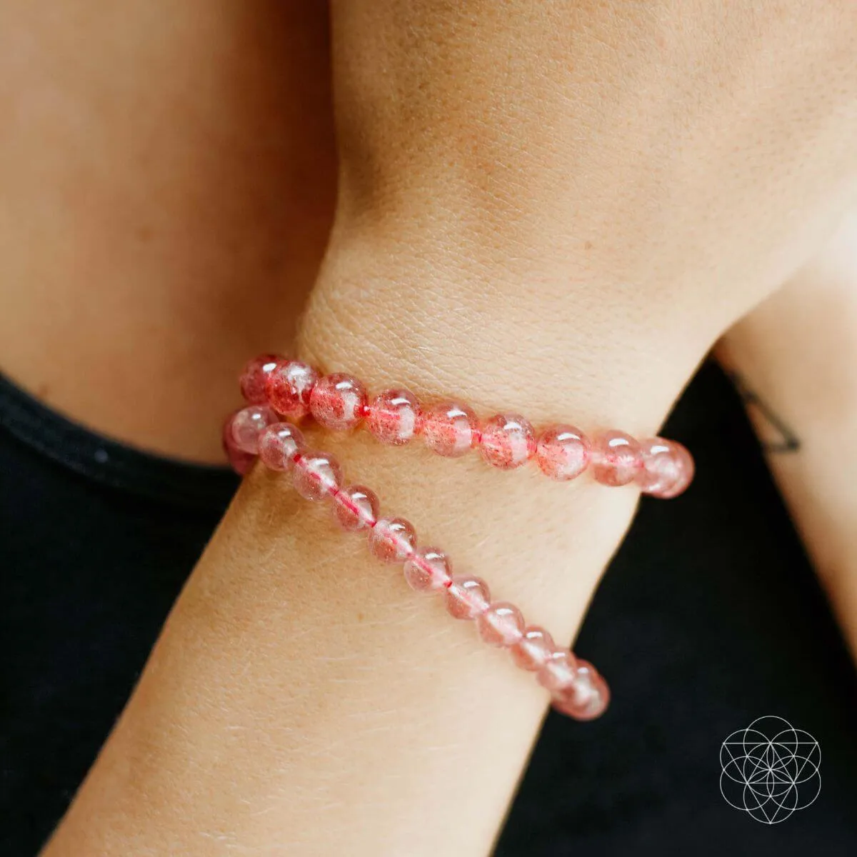 Strawberry Quartz Emotional Healing Bracelet