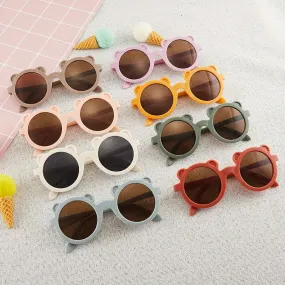 Super cute antiUV bear sunglasses for trendy kids