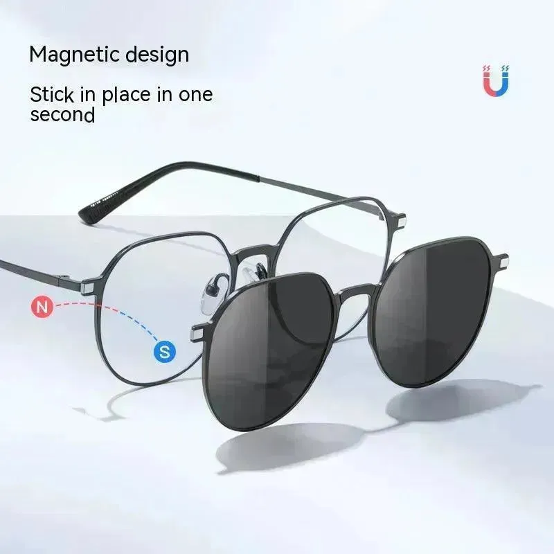 Three-in-one Polarized Sunglasses Magnetic Suction