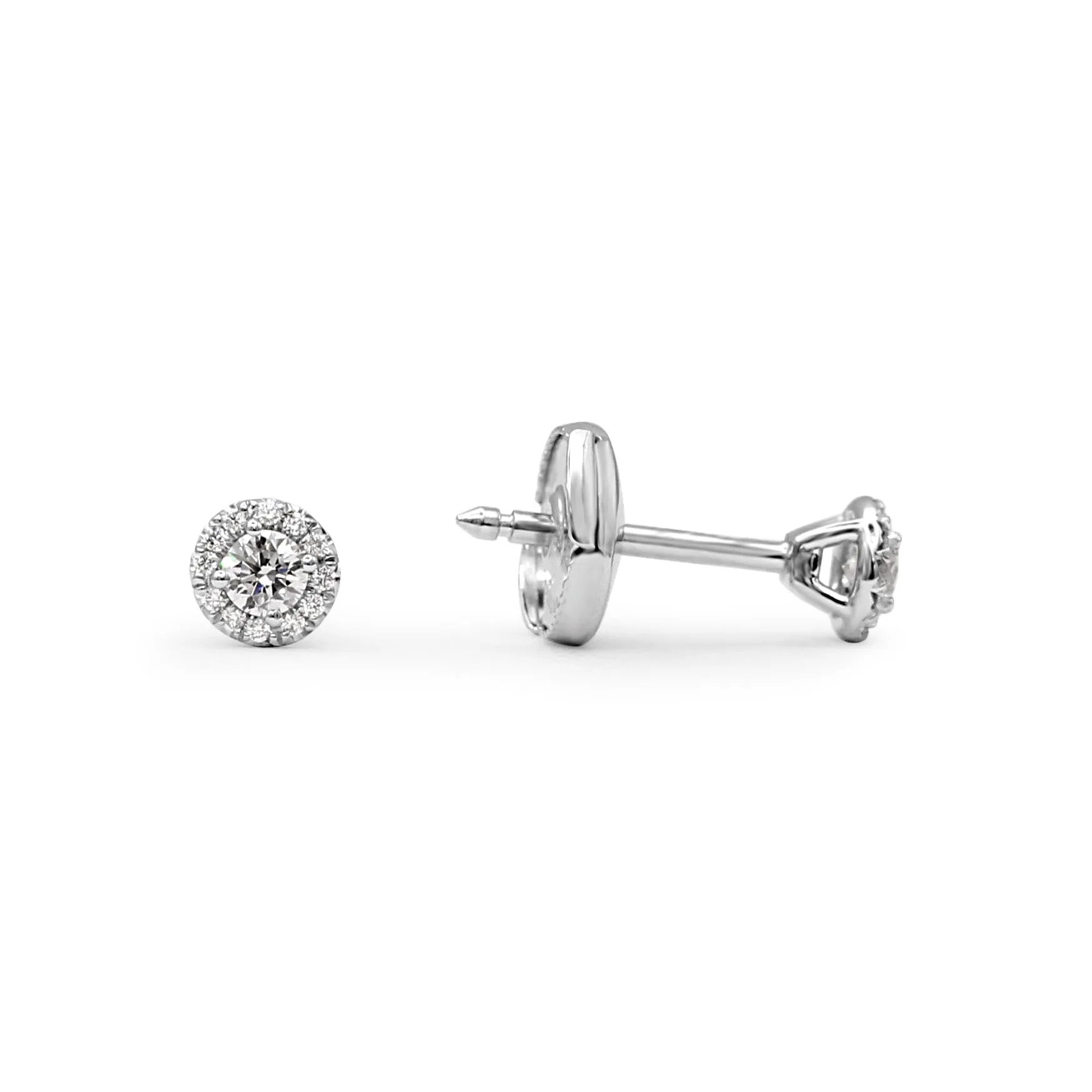 Tiffany Soleste Brilliant Cut Diamond Earrings - Platinum