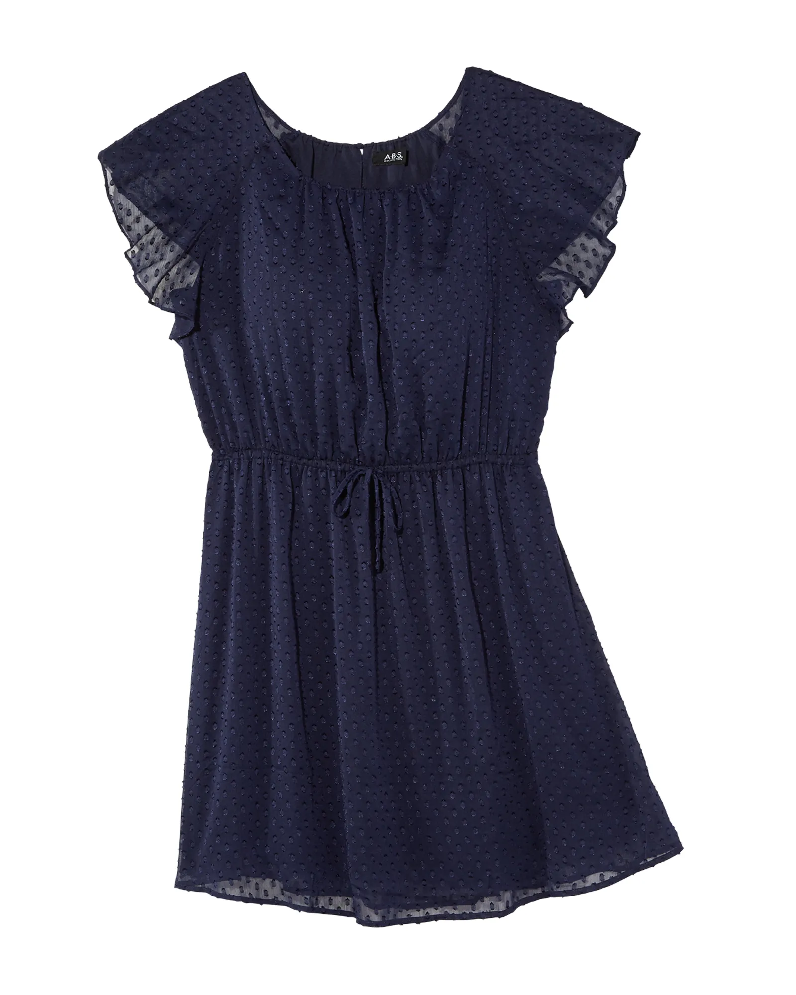 Tulsa Clip Dot Dress | Navy