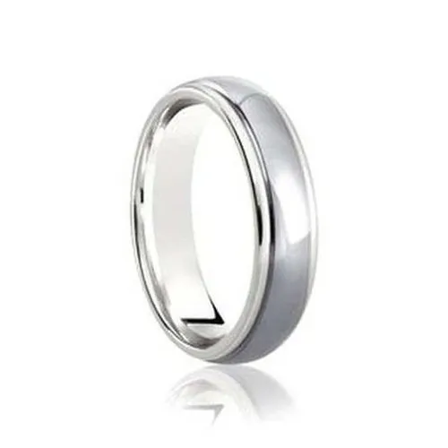 Two tone Polished Wedding Ring