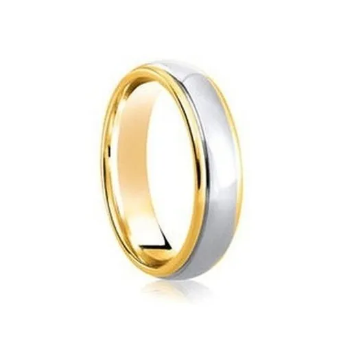 Two tone Polished Wedding Ring