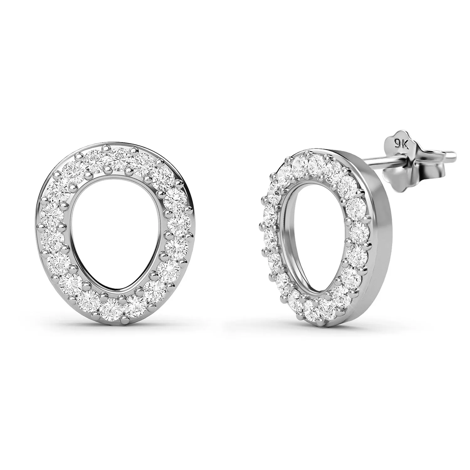 Versa Certified Diamond Studs in 9K Yellow Gold Diamond Carat Wt. 0.30 cts.