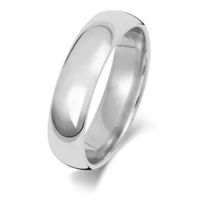 Wedding Band 18K Trad Court 5mm Wedding  Ring WQ165WH