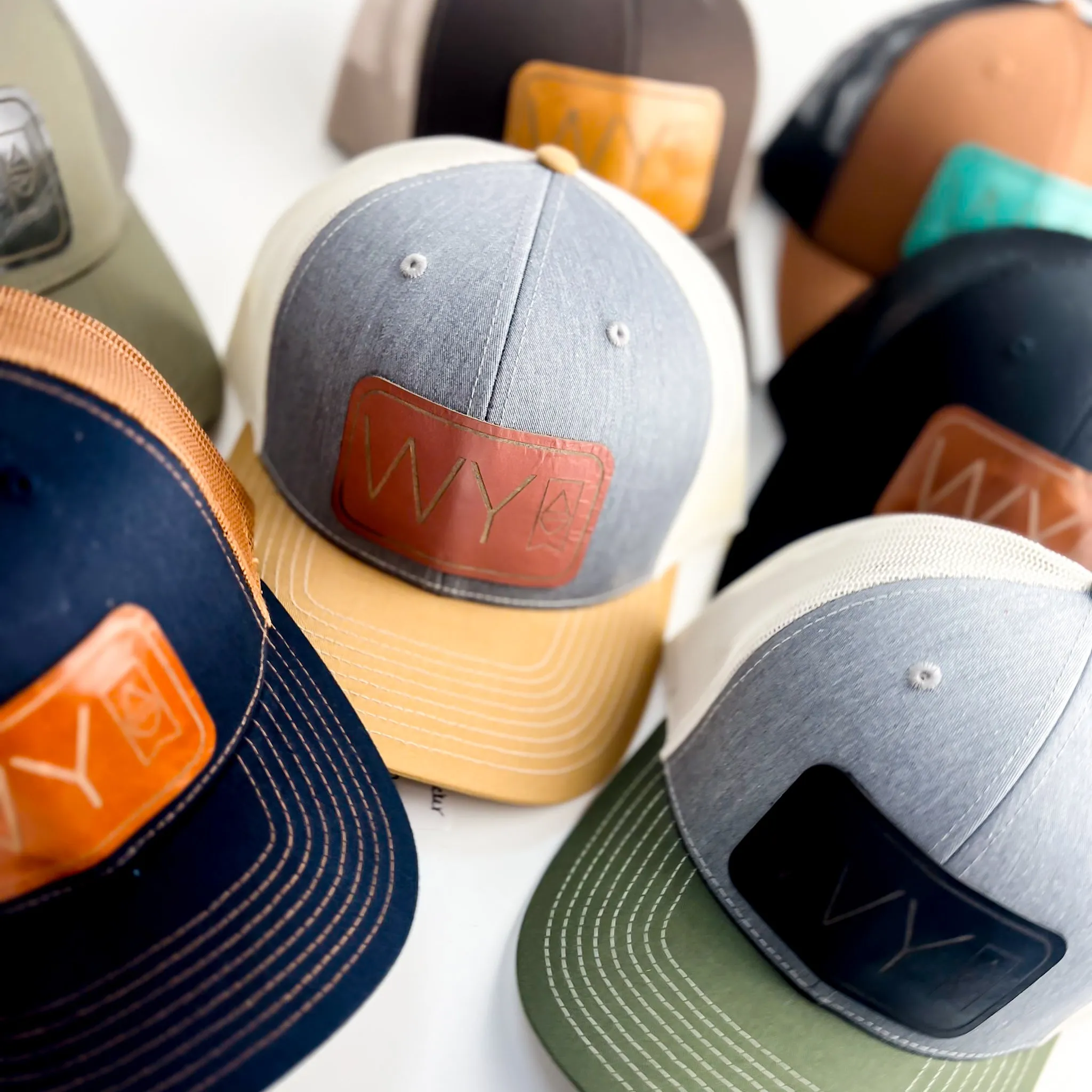 WY Trucker Hat | Navy   Whiskey Patch